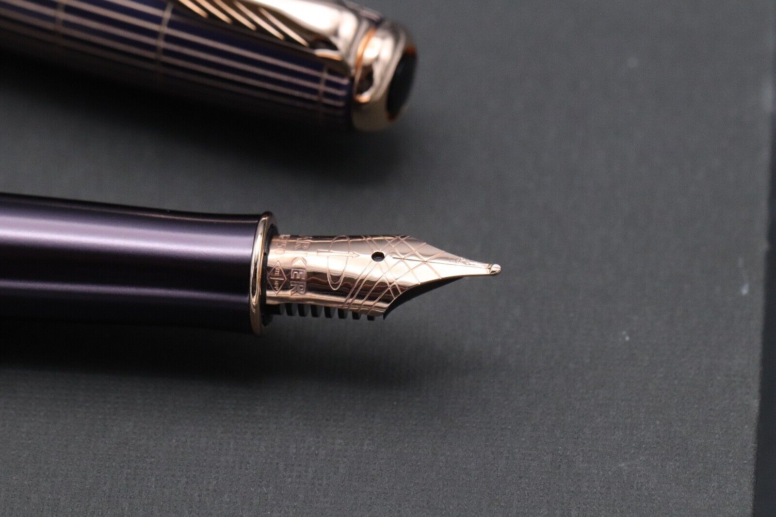 Parker Sonnet Contort Cisele Purple Special Edition Fountain Pen image 2