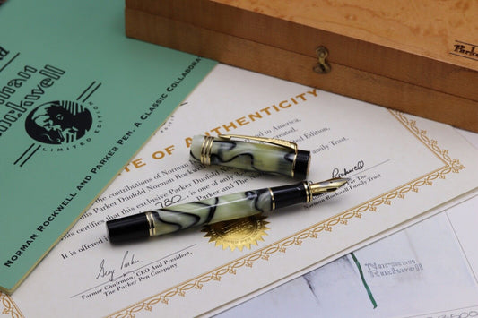 Parker Duofold Norman Rockwell Limited Edition Fountain Pen image 0