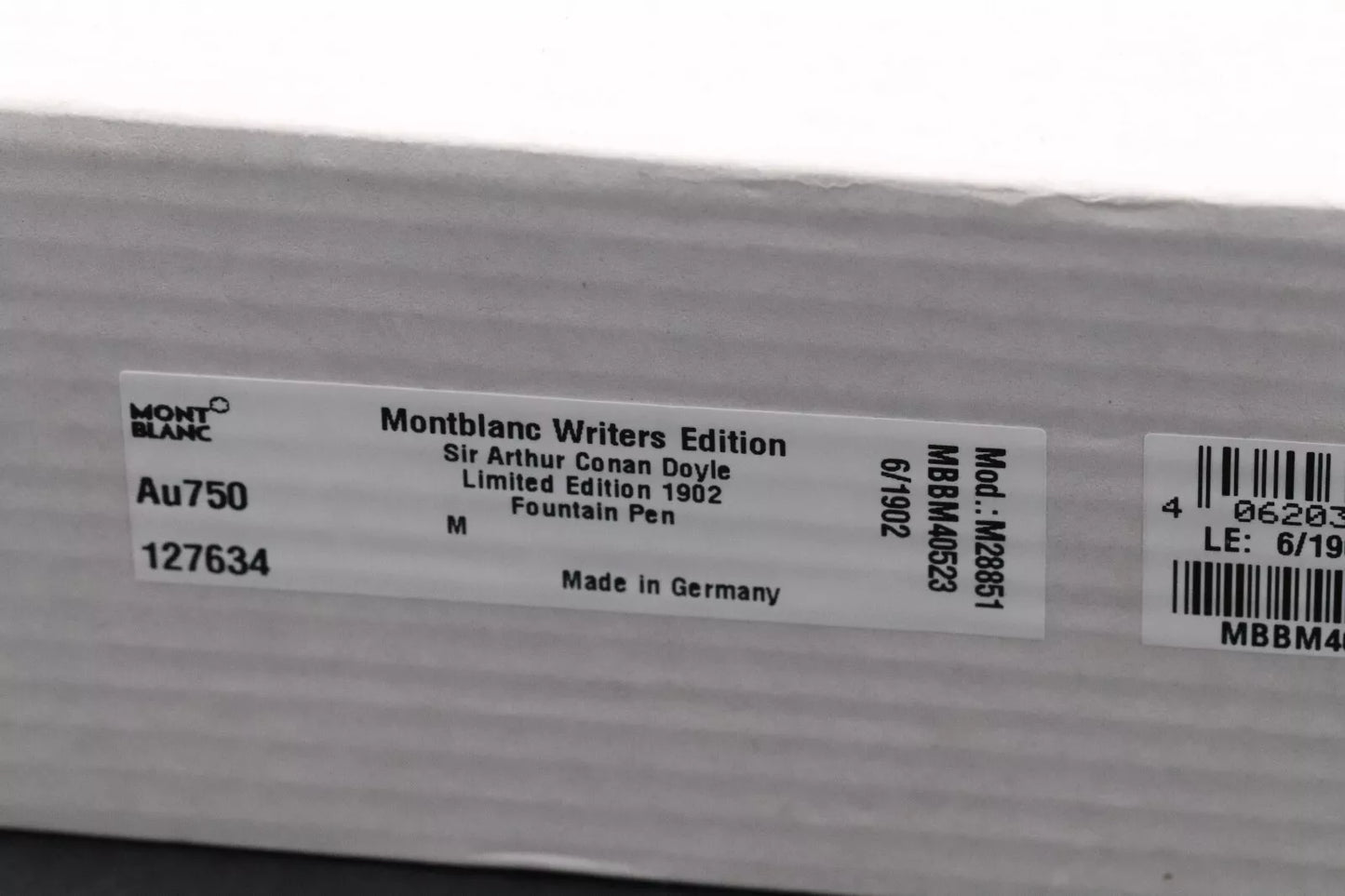 Montblanc Writers Edition Arthur Conan Doyle LE1902 Fountain Pen - UNUSED - 0006 image 13