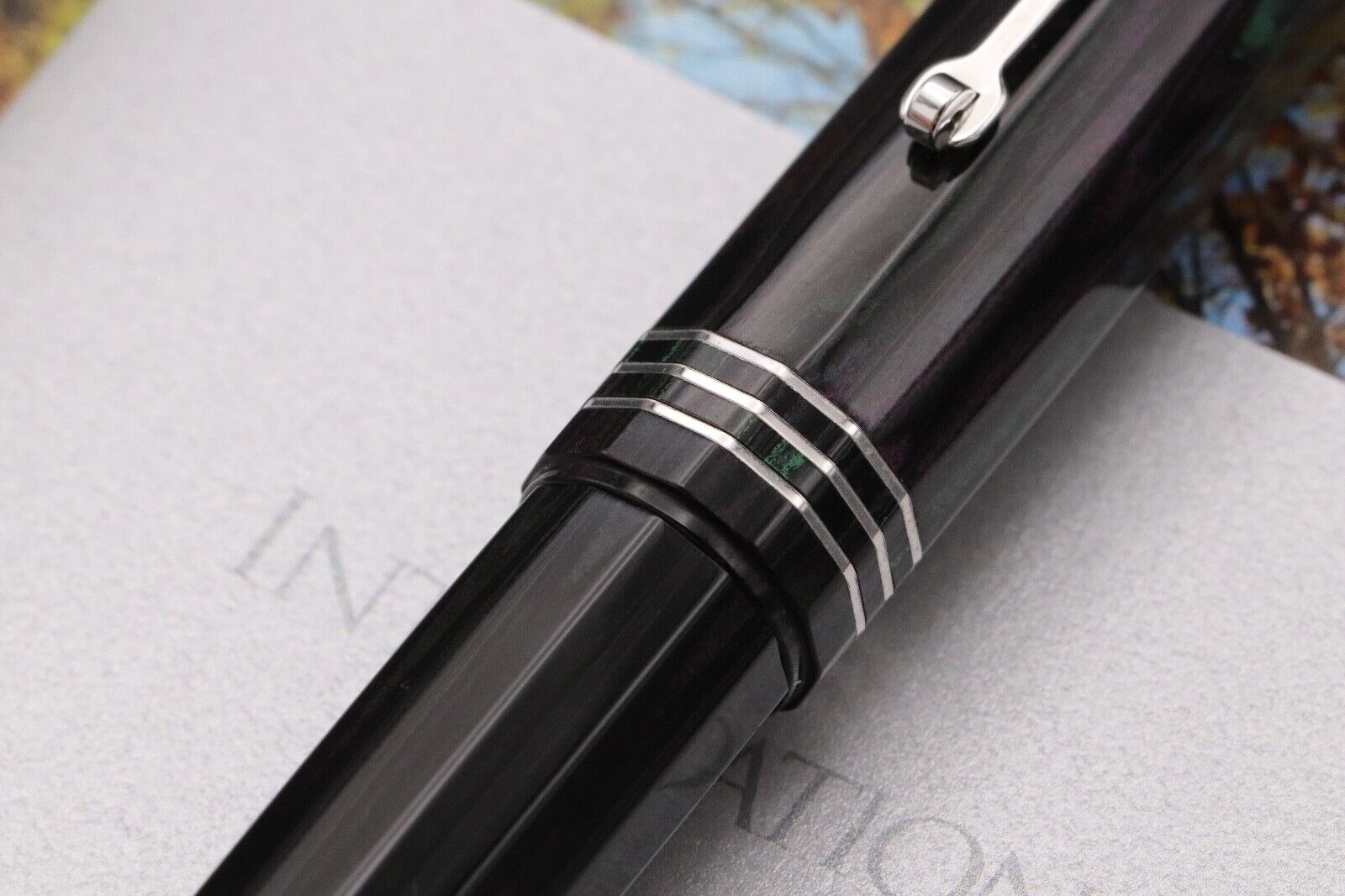 Leonardo Corsani Arborea 2023 Beech Ebonite Fountain Pen - CSI M #8 Nib image 4