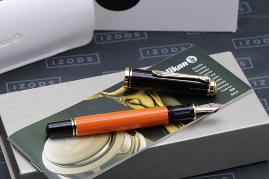 Pelikan Souveran M800 Burnt Orange Fountain Pen - BB Nib - UNUSED image 1