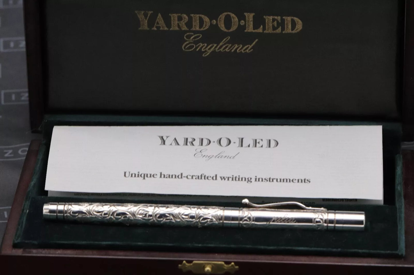 Yard-O-Led Viceroy Standard Victorian Sterling Silver Fountain Pen image 9
