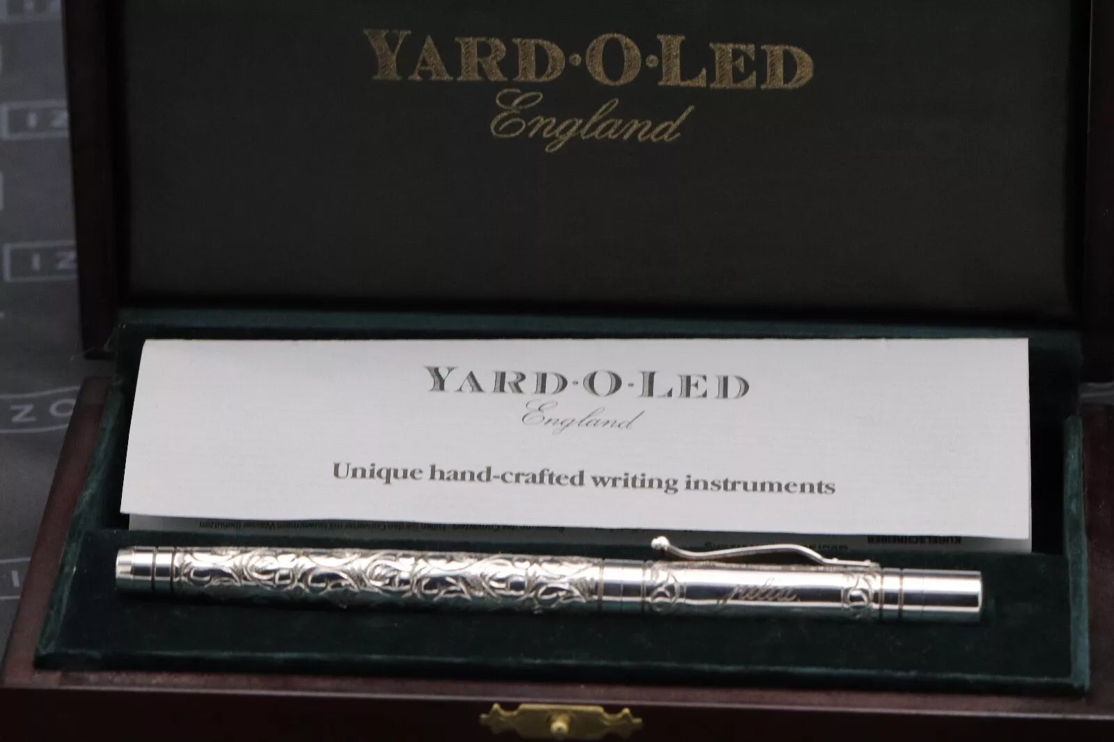 Yard-O-Led Viceroy Standard Victorian Sterling Silver Fountain Pen image 9