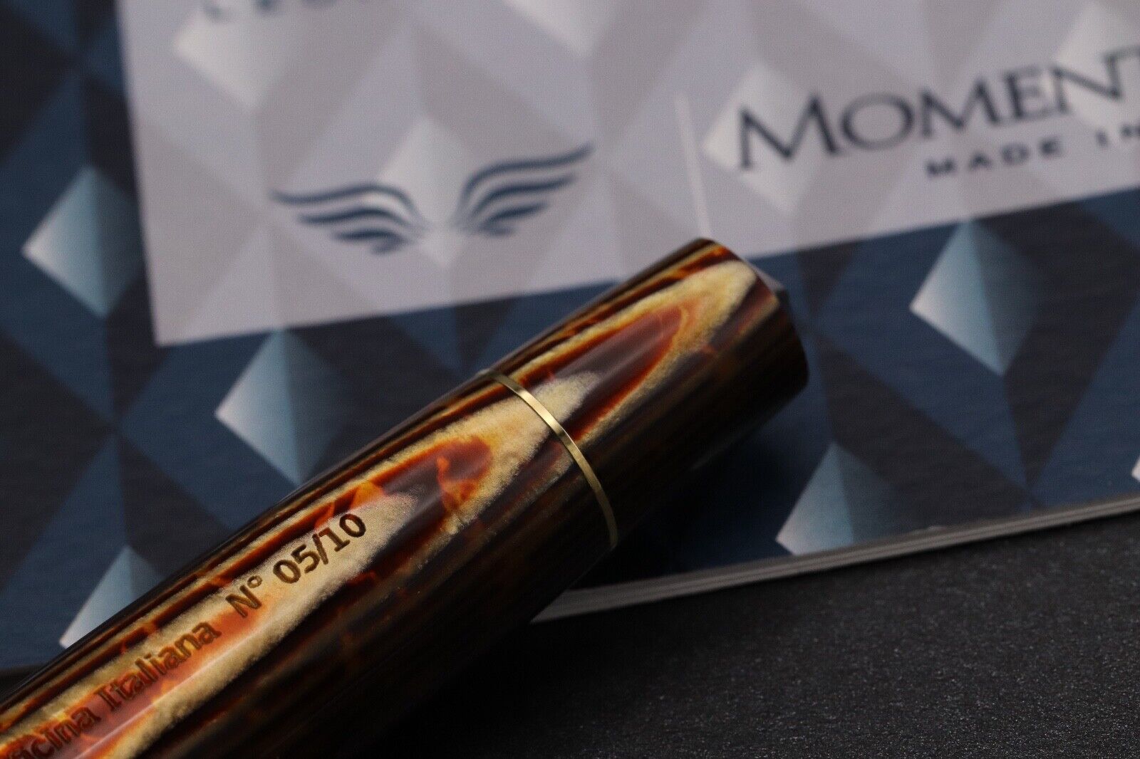 Leonardo Momento Zero Arco Bronze Celluloid LE10 Fountain Pen image 6