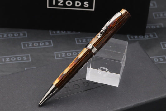 Omas Milord Arco Bronze Celluloid Ruthenium Trim Ballpoint Pen image 1