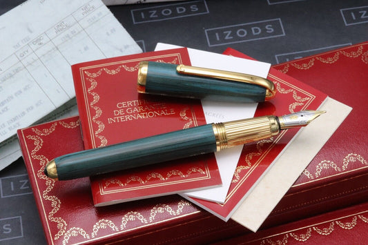 Cartier Louis Cartier Dandy Green Ebonite Limited Edition Fountain Pen image 1