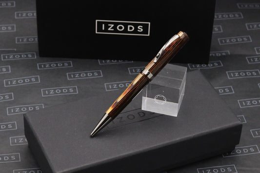 Omas Milord Arco Bronze Celluloid Ruthenium Trim Ballpoint Pen image 0