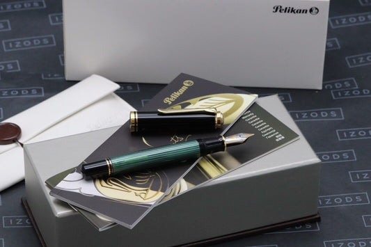 Pelikan Souveran M800 Green Black Fountain Pen image 0