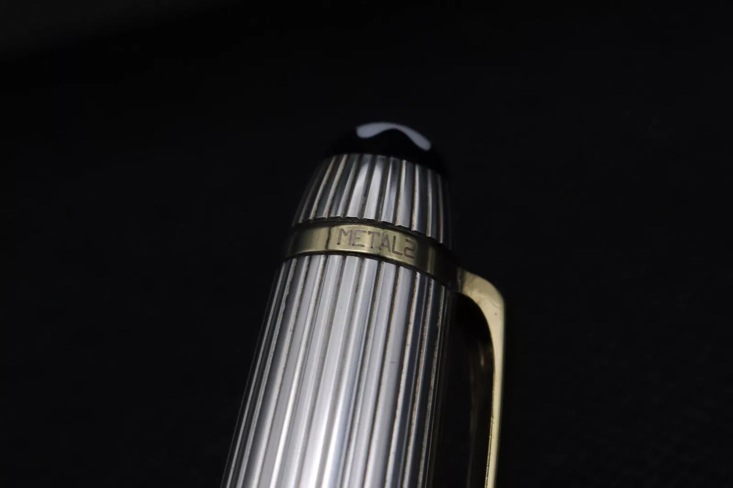 Montblanc Meisterstuck Classique AG925 Pinstripe Fountain Pen - BB Nib image 2