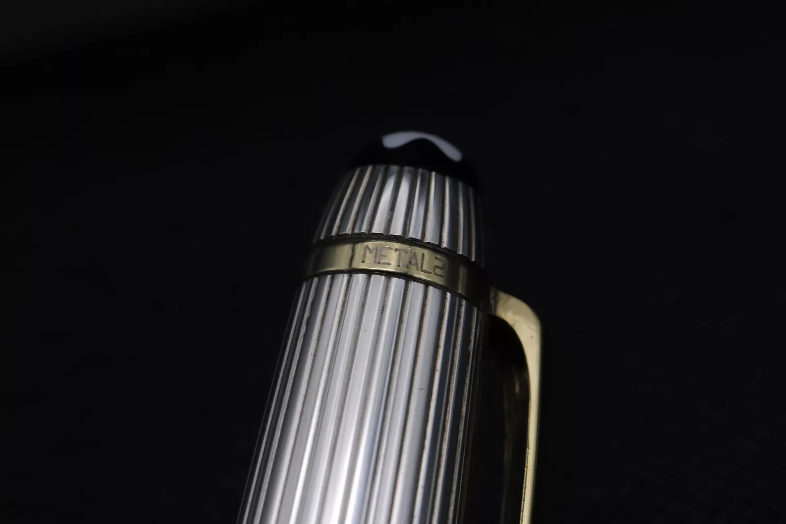 Montblanc Meisterstuck Classique AG925 Pinstripe Fountain Pen - BB Nib image 2