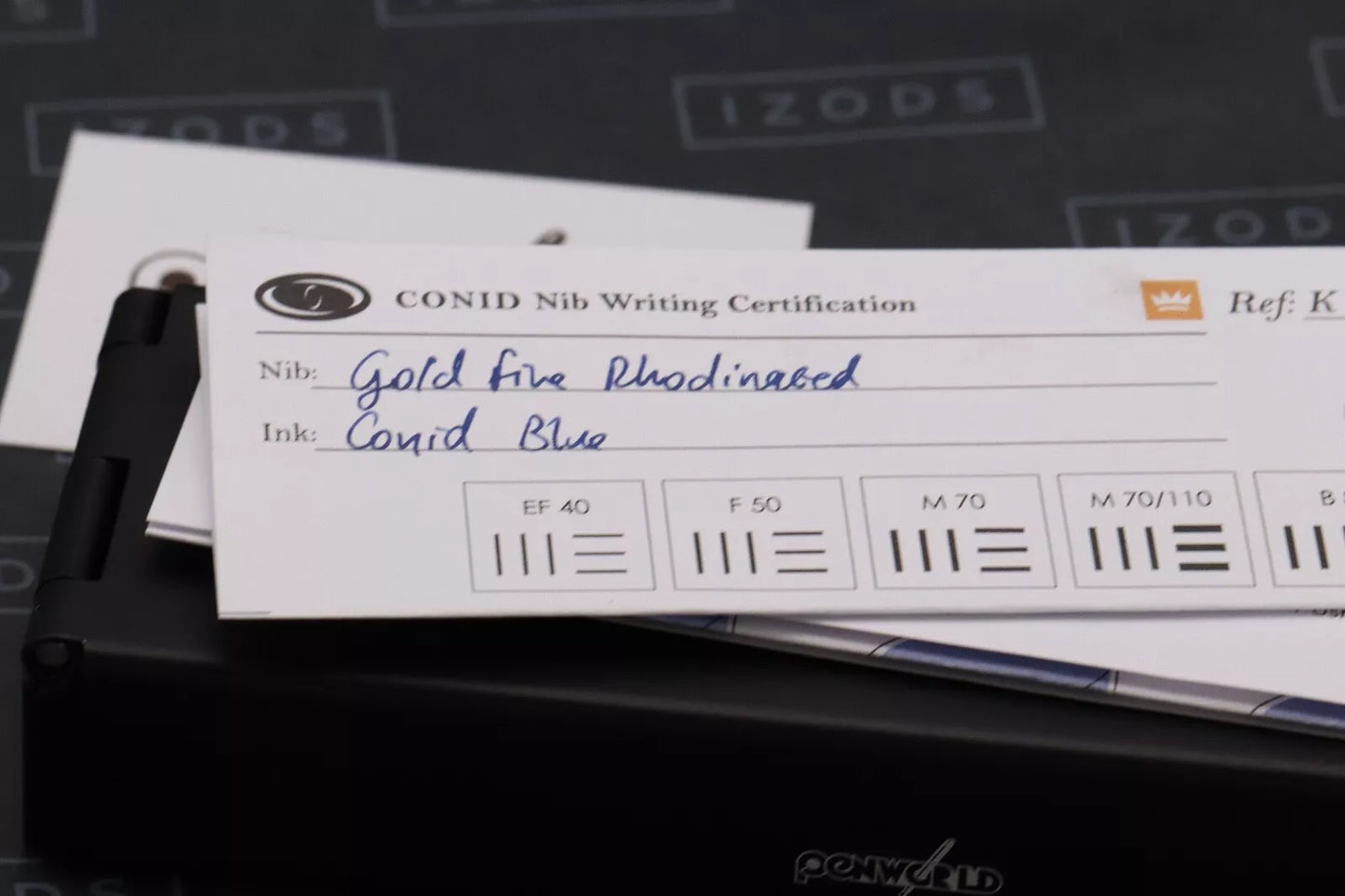 Conid Bulkfiller Kingsize Demonstrator Titanium Fountain Pen - #8 14K Fine Nib image 8