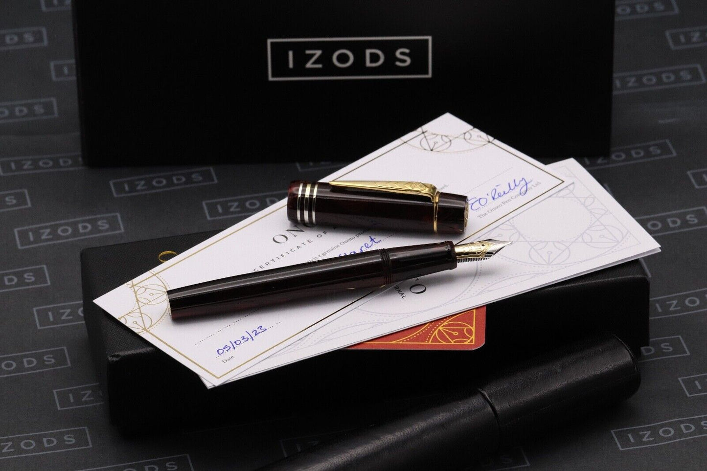 Onoto Magna Claret Prototype Fountain Pen - 18k Medium Nib image 0