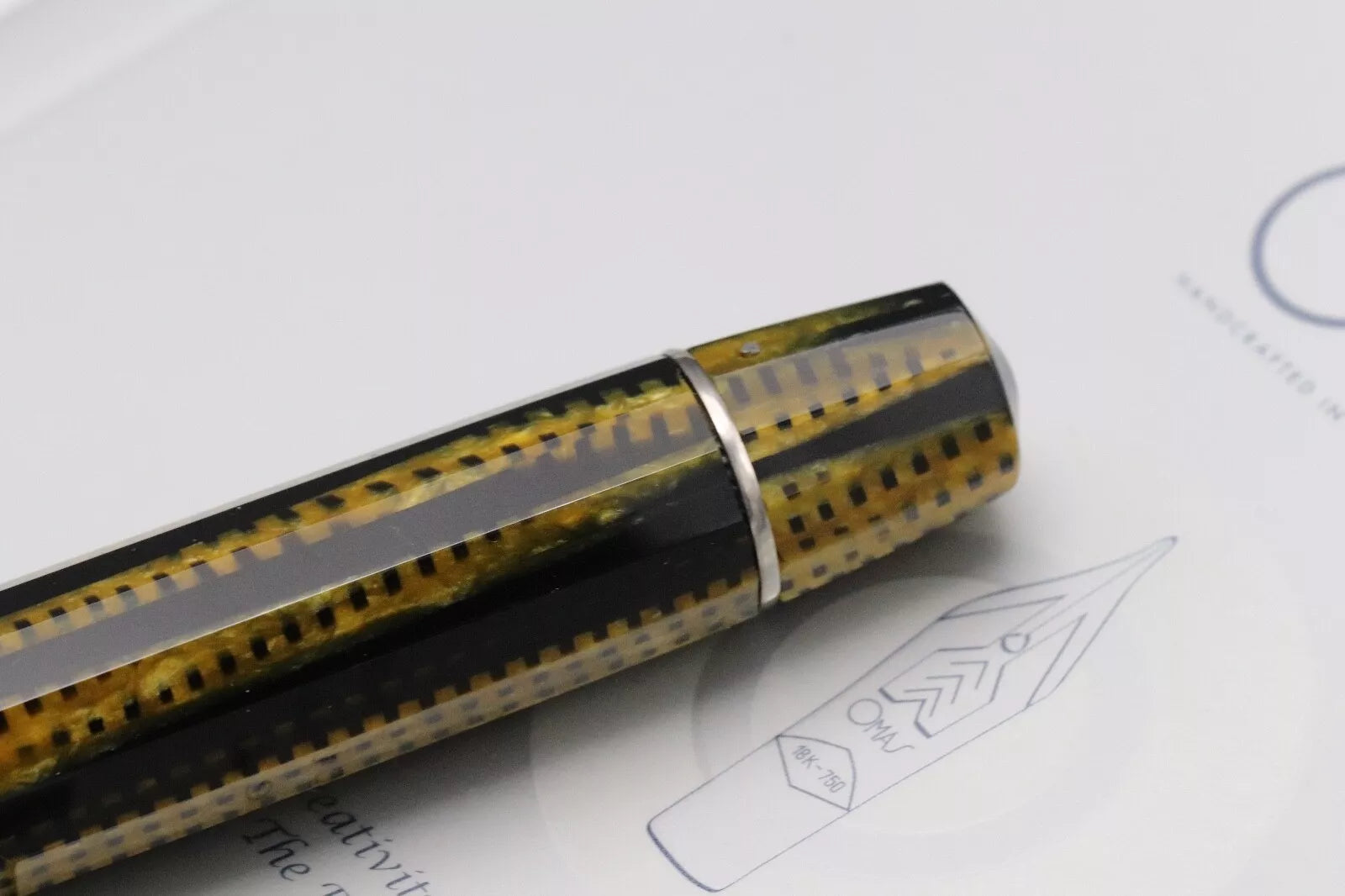 Omas Paragon Burkina Celluloid Fountain Pen image 6