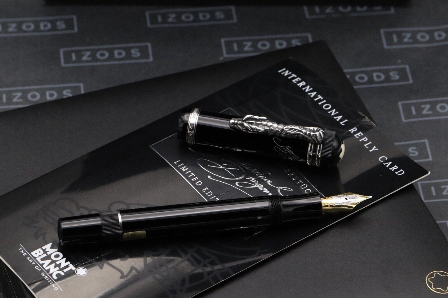 Montblanc Writers Edition Imperial Dragon Fountain Pen - NEVER INKED image 1