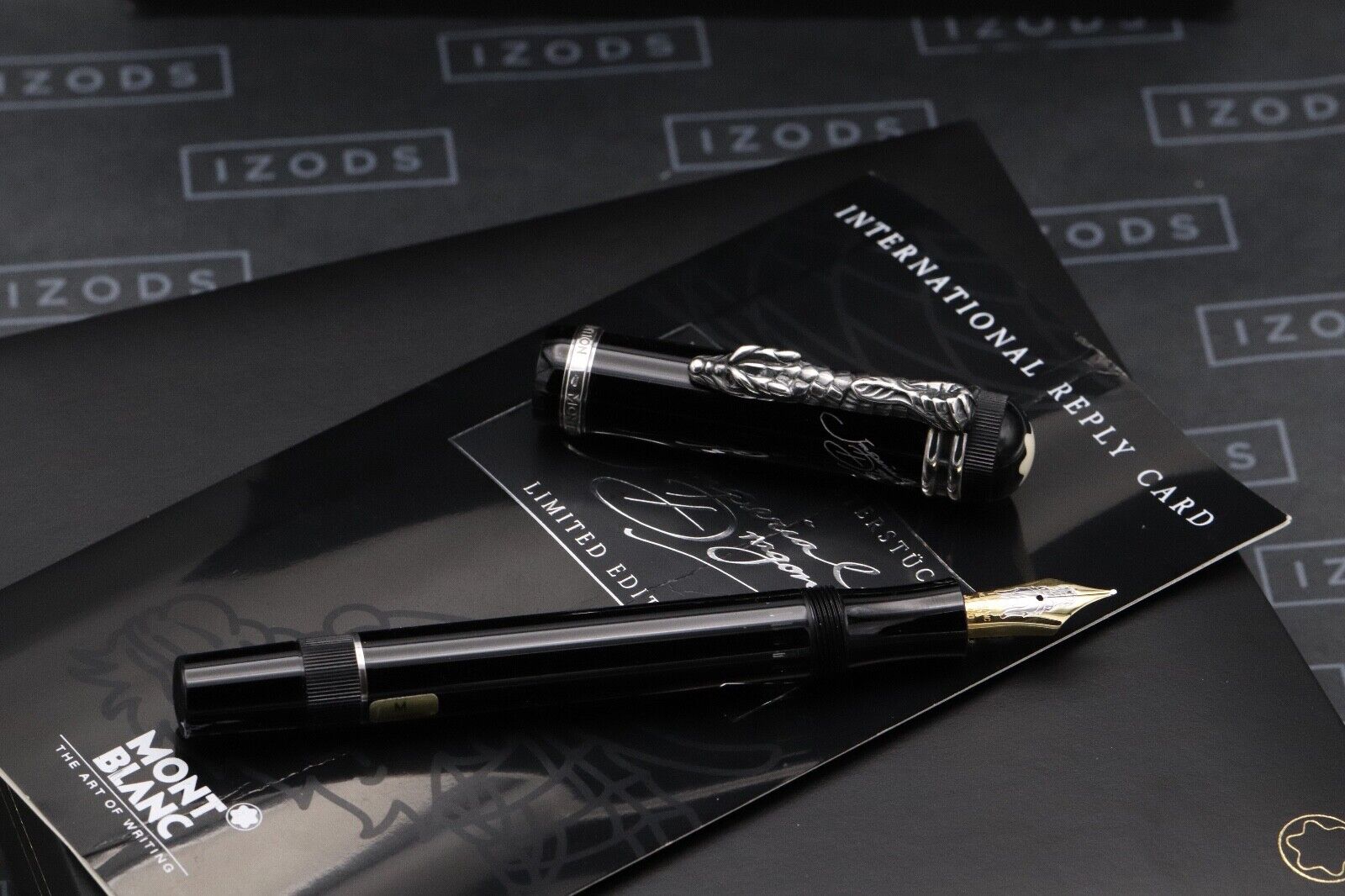 Montblanc Writers Edition Imperial Dragon Fountain Pen - NEVER INKED image 1