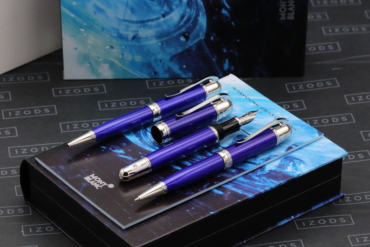 Montblanc Writers Edition Jules Verne FP, BP, MP Set - UNUSED image 0
