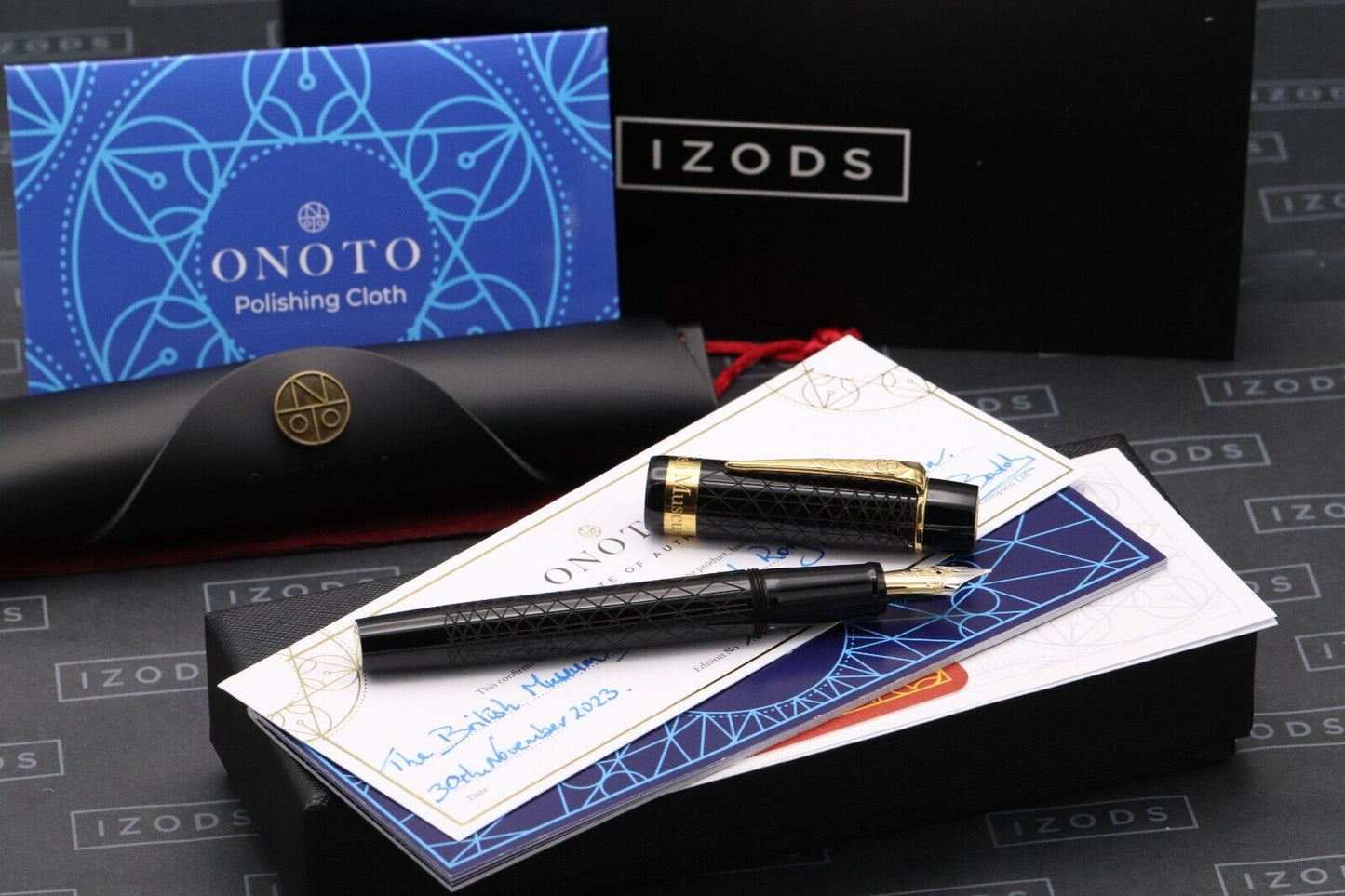 Onoto Magna British Museum Fountain Pen - 18k Fine Nib - DIPPED image 0