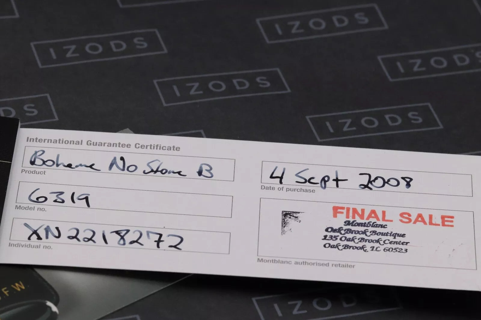 Montblanc Boheme Platinum Line No Stone Fountain Pen - Broad Nib image 8