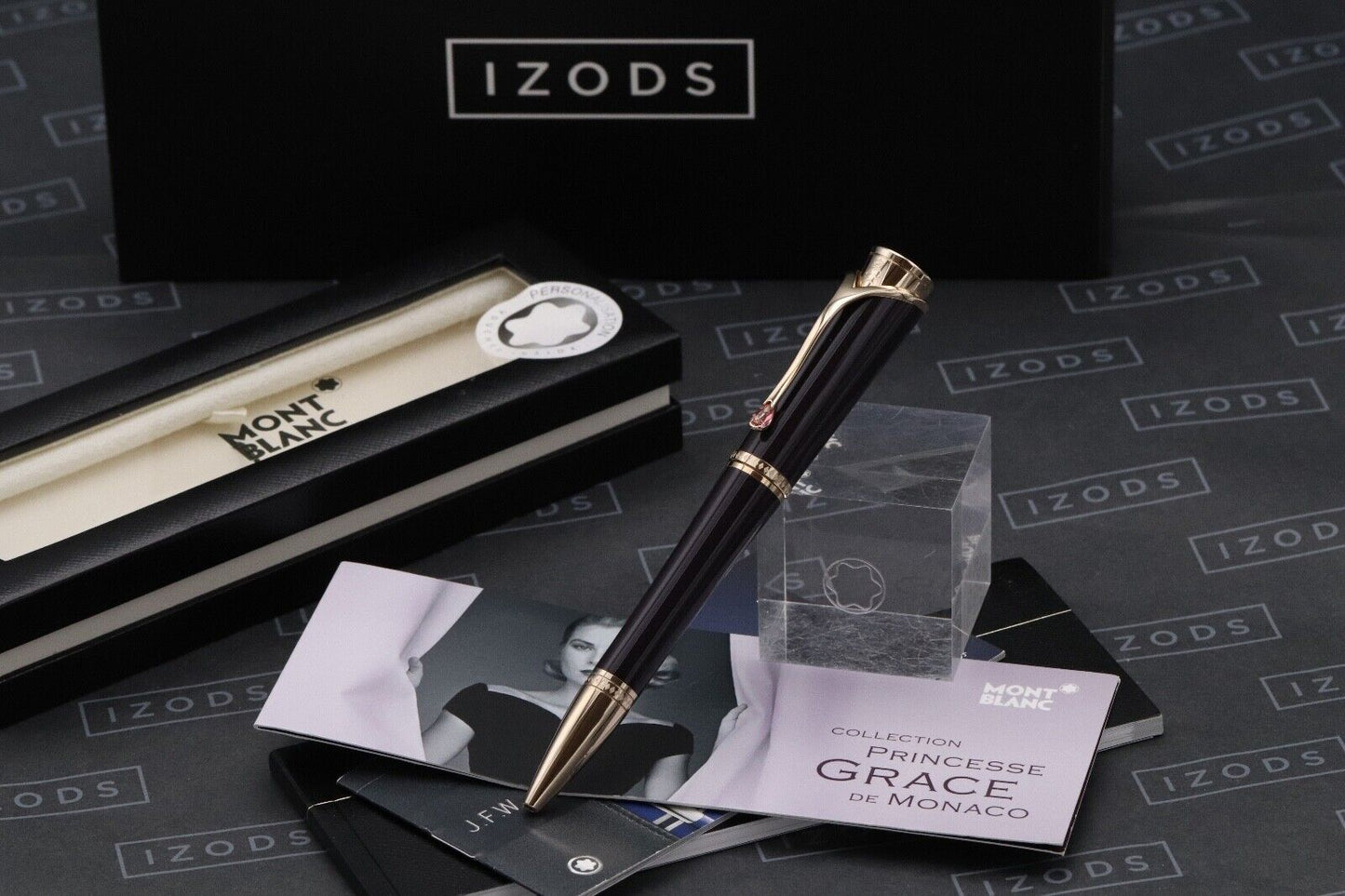 Montblanc Princesse Grace de Monaco Purple Ballpoint Pen image 0