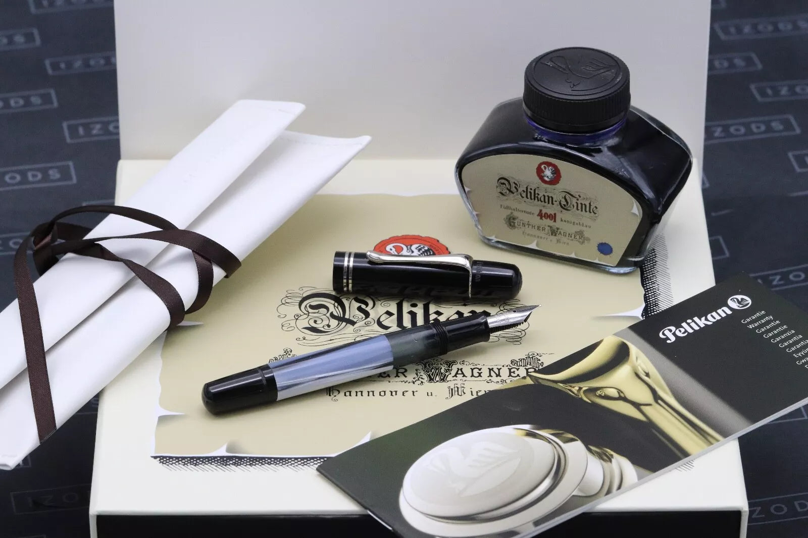 Pelikan M101N Grey Blue Special Edition Fountain Pen image 0