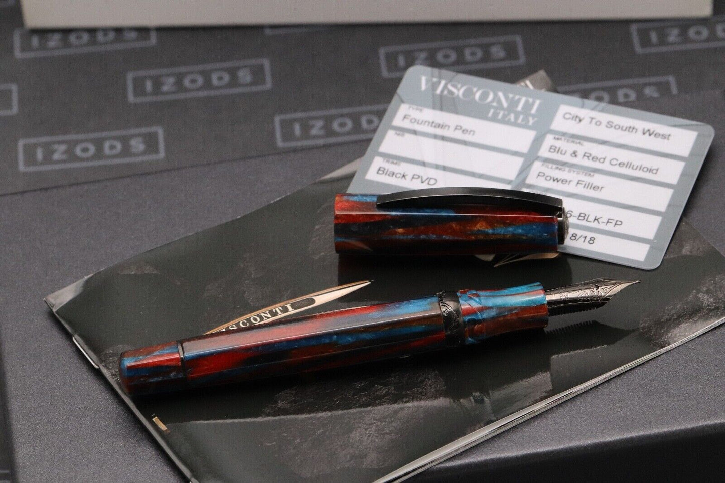 Visconti-Chatterley Southwest Celluloid Black DLC LE18 Fountain Pen image 1