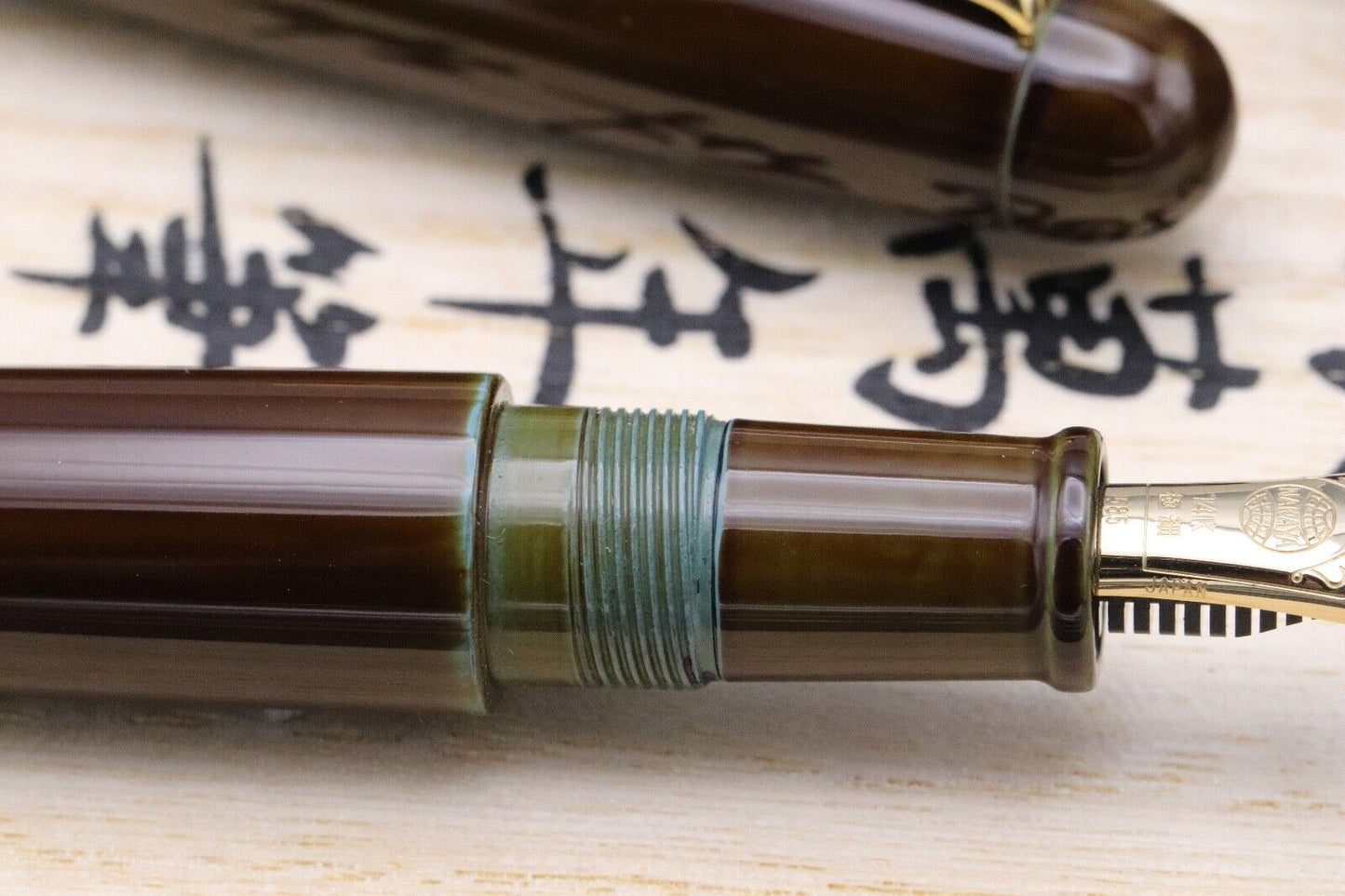 Nakaya Portable Writer Heki-Tamenuri Fountain Pen - Extra Fine Nib - UNUSED image 3
