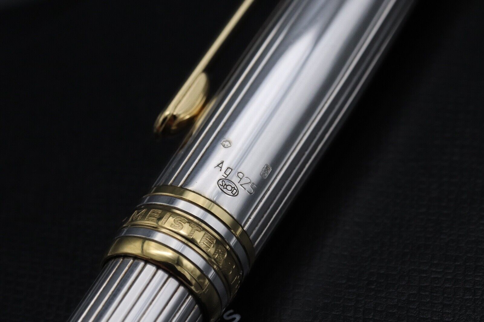 Montblanc Meisterstuck Classique AG925 Pinstripe Ballpoint Pen - Serviced by MB image 3