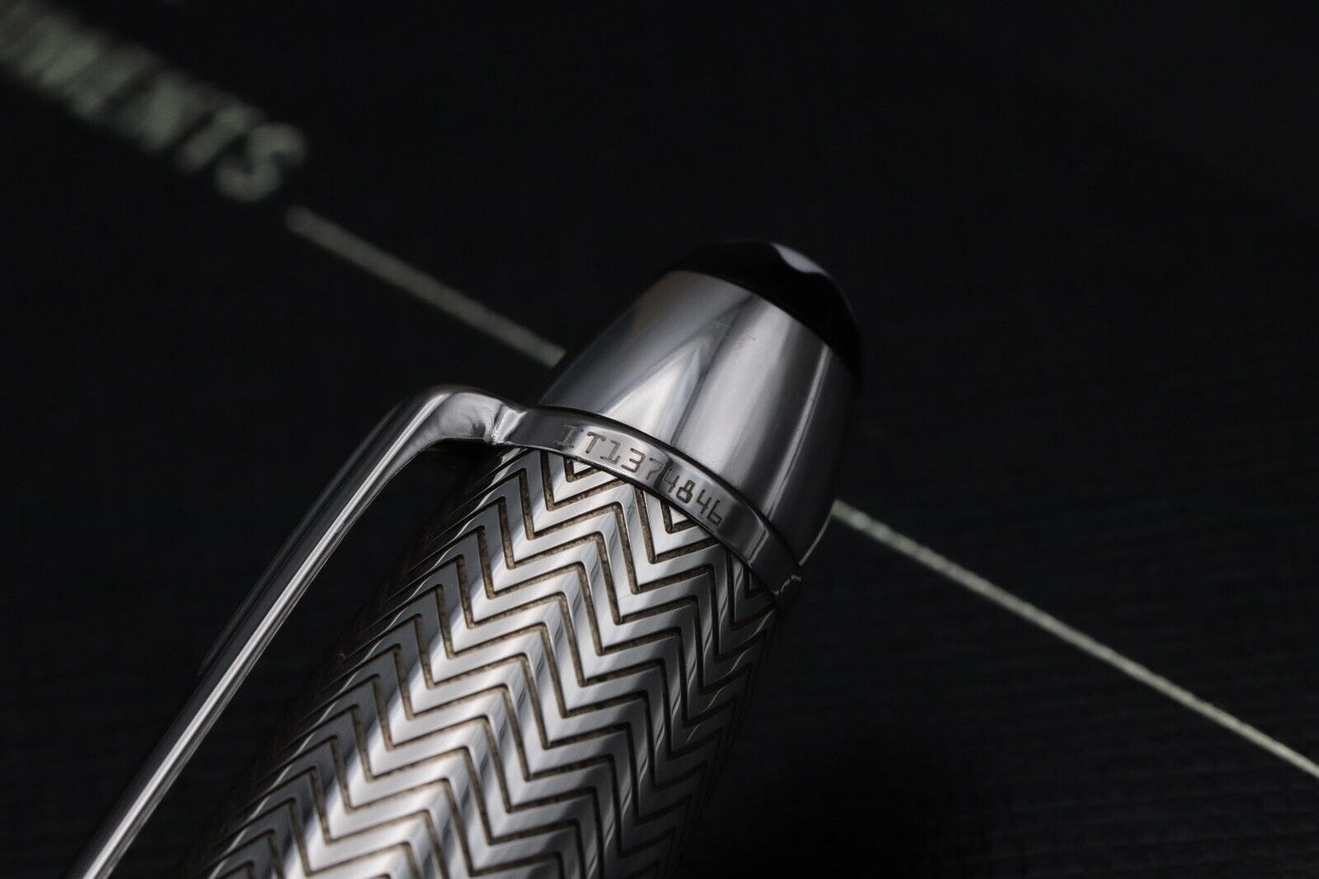 Montblanc Meisterstuck 146 LeGrand Silver Barley Doue Fountain Pen image 6