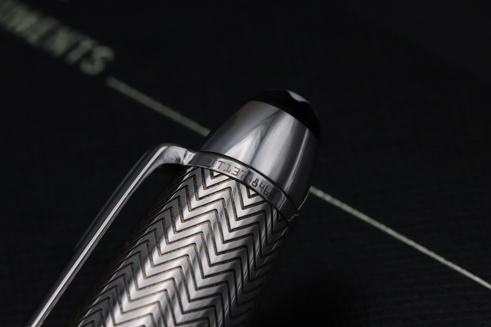 Montblanc Meisterstuck 146 LeGrand Silver Barley Doue Fountain Pen image 6
