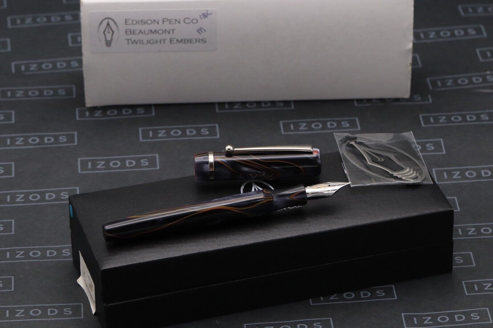 Edison Pen Co Beaumont Twilight Embers Fountain Pen - 18k Medium Nib image 0