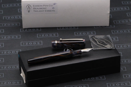 Edison Pen Co Beaumont Twilight Embers Fountain Pen - 18k Medium Nib image 0