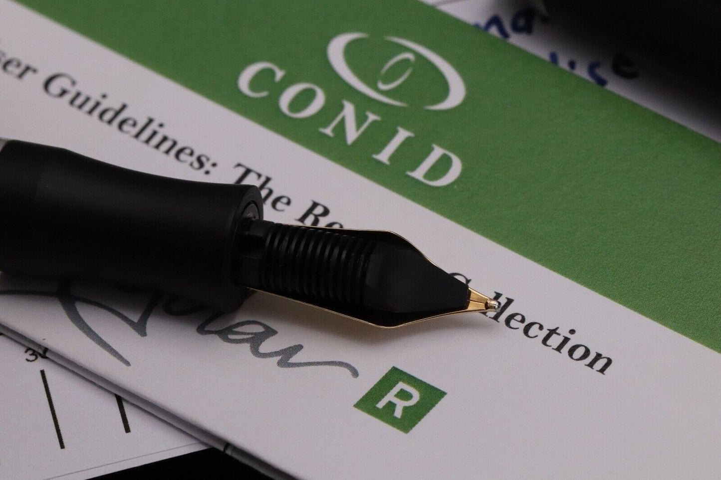 Conid Bulkfiller Regular Demonstrator Fountain Pen - #6 14k Fine Nib - UNUSED image 4