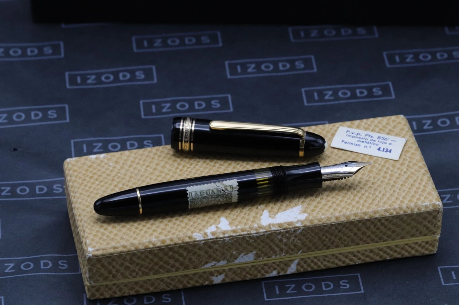Montblanc Meisterstuck 146 Celluloid 1950s Gold Coated Fountain Pen image 1
