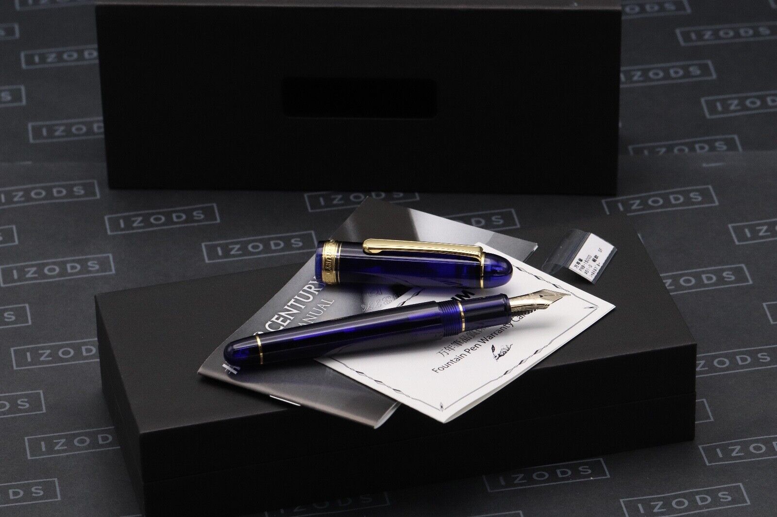 Platinum #3776 Century Chartres Blue GT Fountain Pen - SF Nib image 0