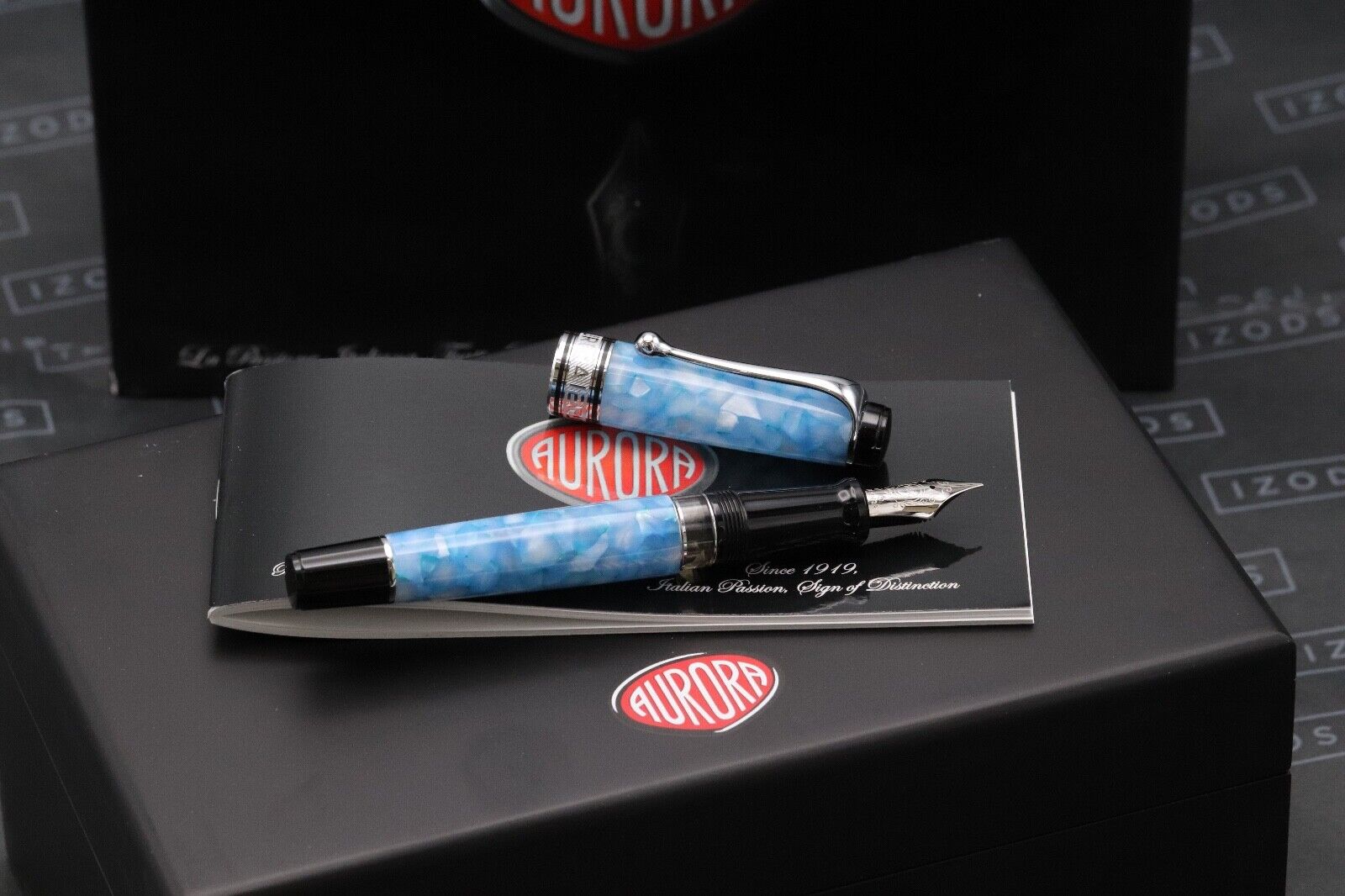 Aurora Optima 365 Celeste Limited Edition Fountain Pen - F Nib image 0