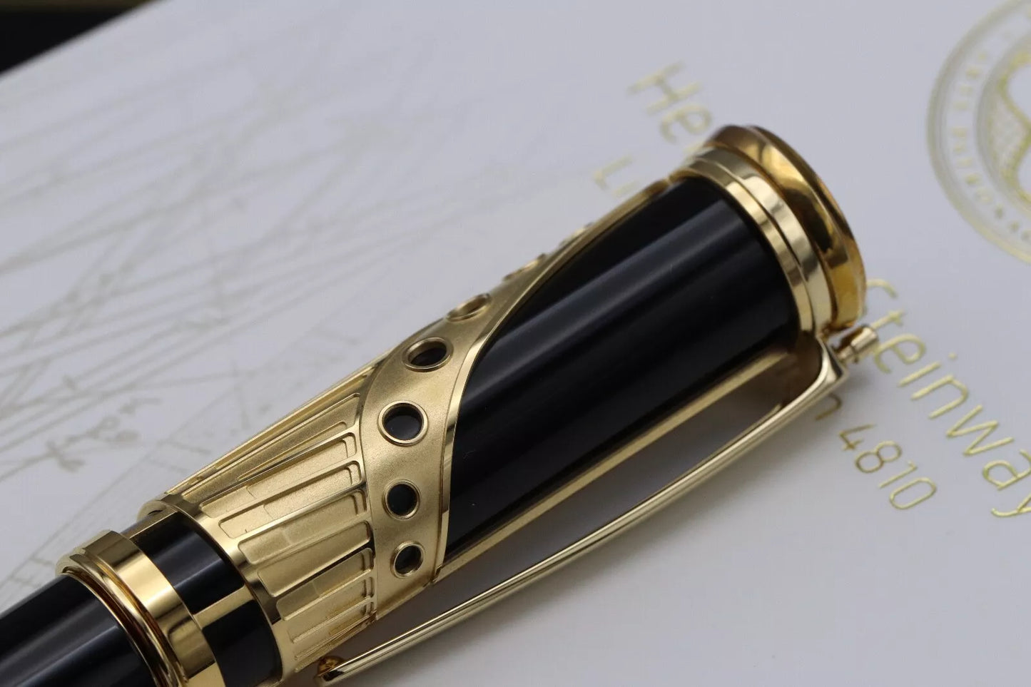 Montblanc Patron Of Art Henry E. Steinway 4810 Fountain Pen - NEVER INKED image 5