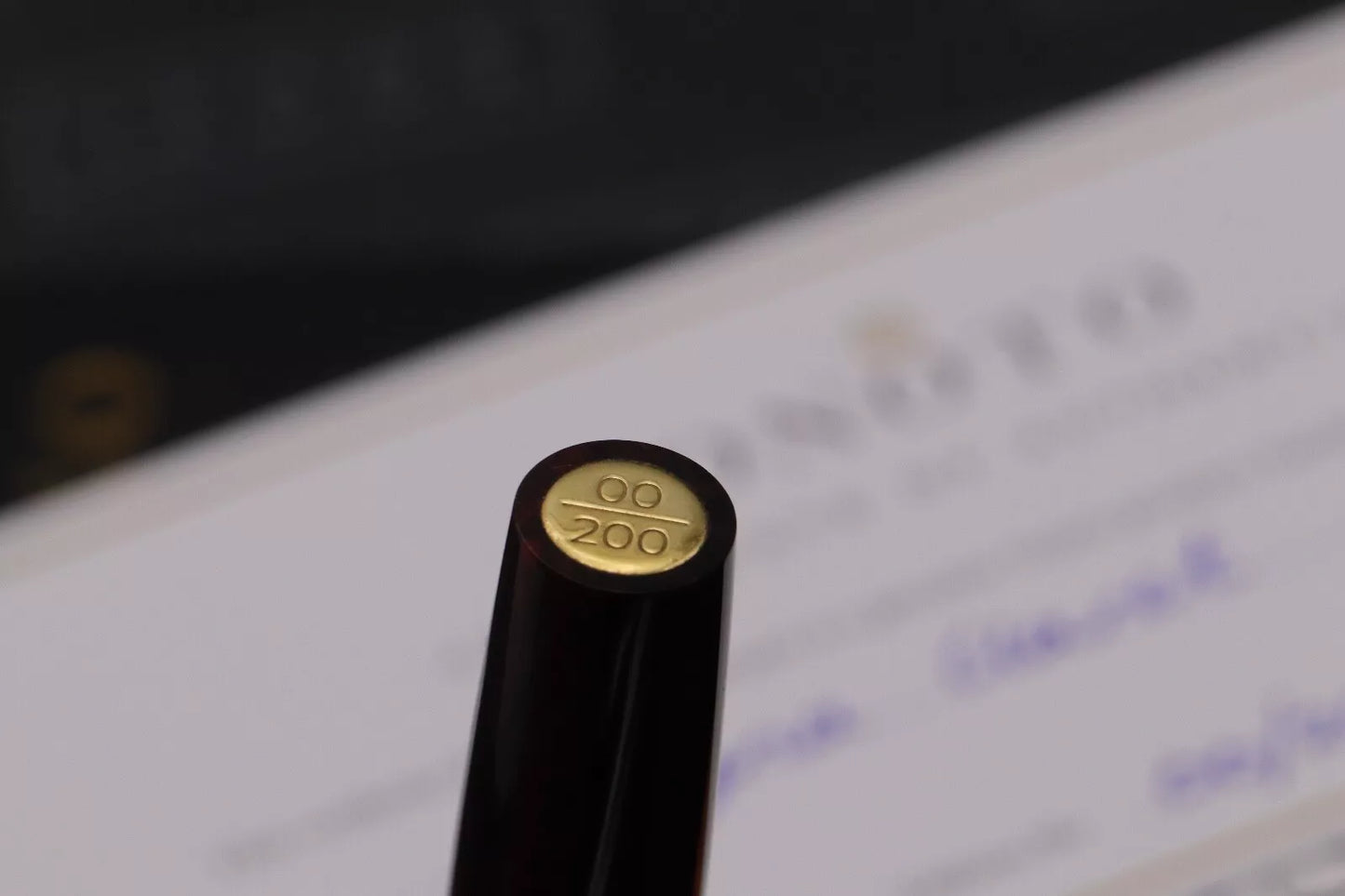 Onoto Magna Claret Prototype Fountain Pen - 18k Medium Nib image 6
