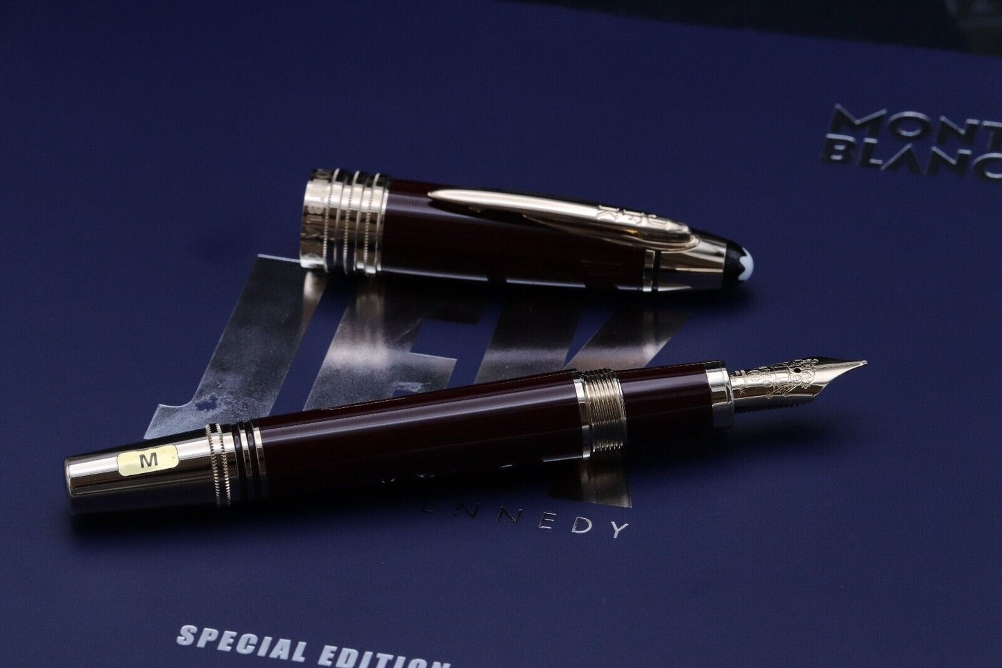 Montblanc Great Characters John F. Kennedy JFK Burgundy SE Fountain Pen image 1