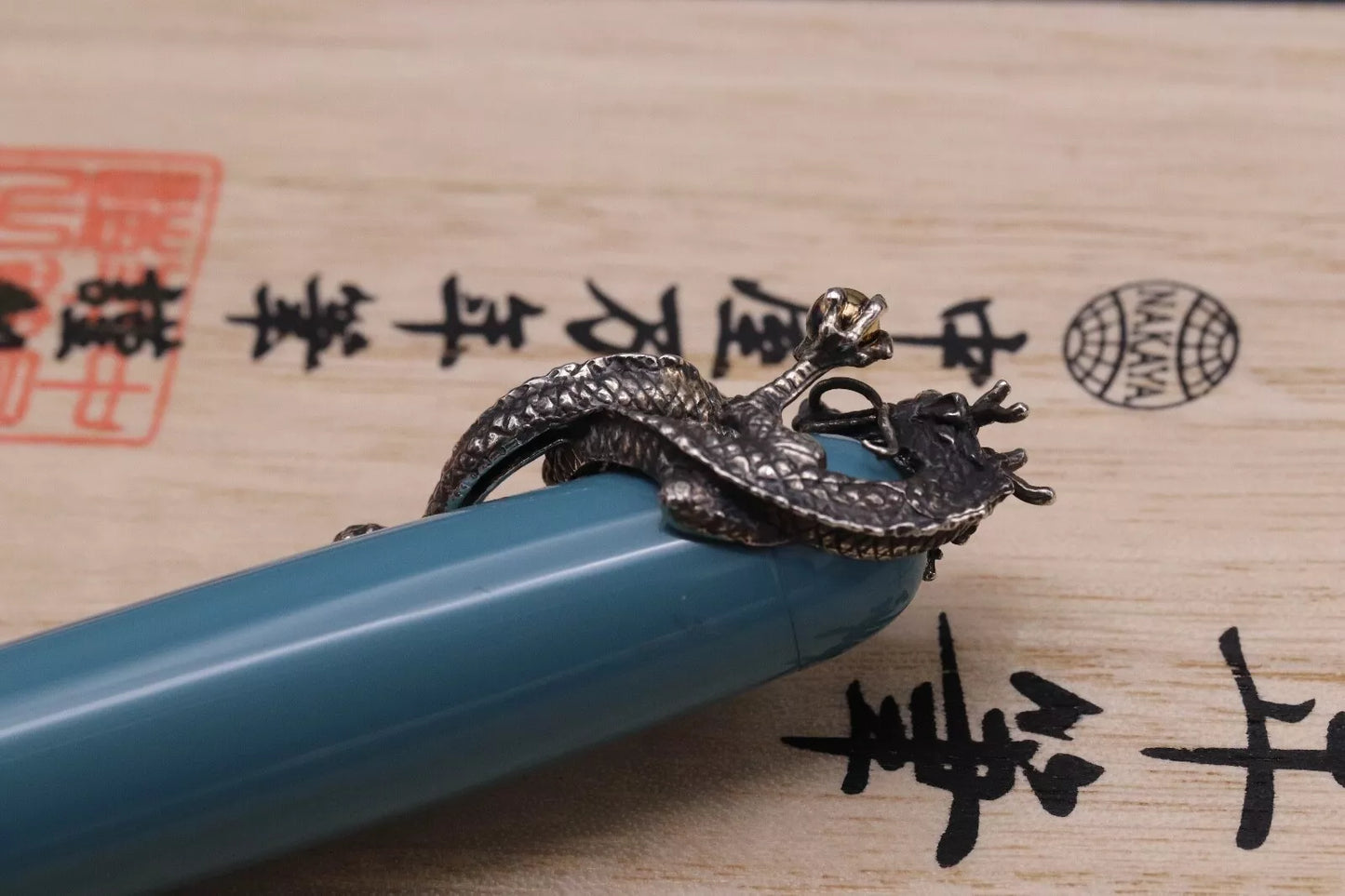 Nakaya Portable Writer Ama-iro Fountain Pen with Dragon Stopper - UNUSED image 6
