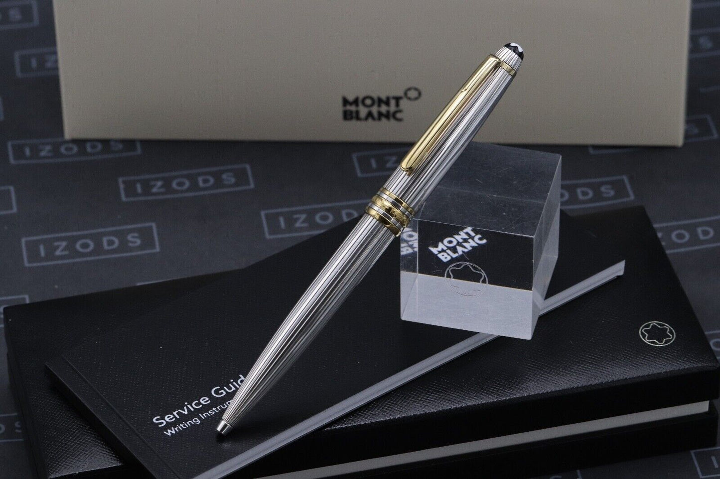 Montblanc Meisterstuck Classique AG925 Pinstripe Ballpoint Pen - Serviced by MB image 1