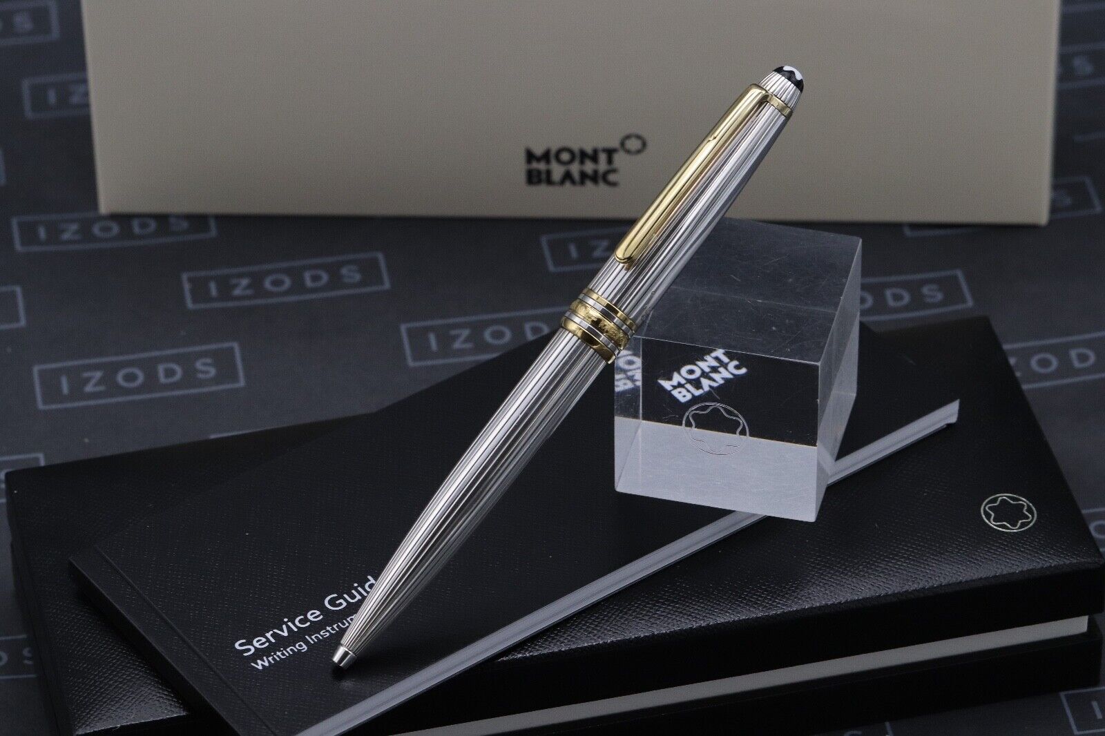 Montblanc Meisterstuck Classique AG925 Pinstripe Ballpoint Pen - Serviced by MB image 1