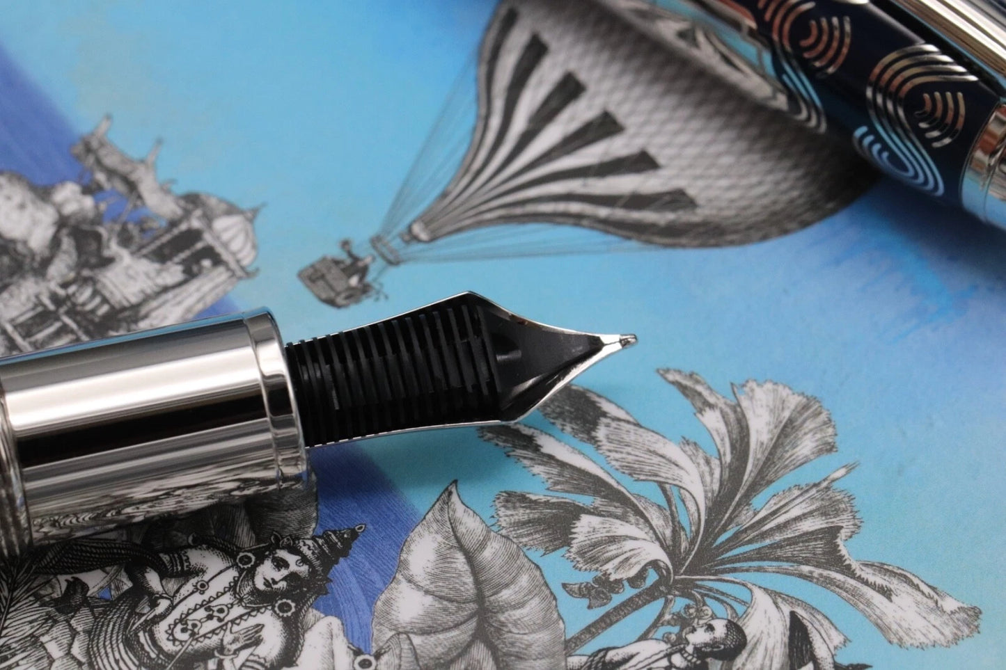 Montblanc LeGrand Around the World in 80 Days Solitaire Fountain Pen -INKED ONCE image 12