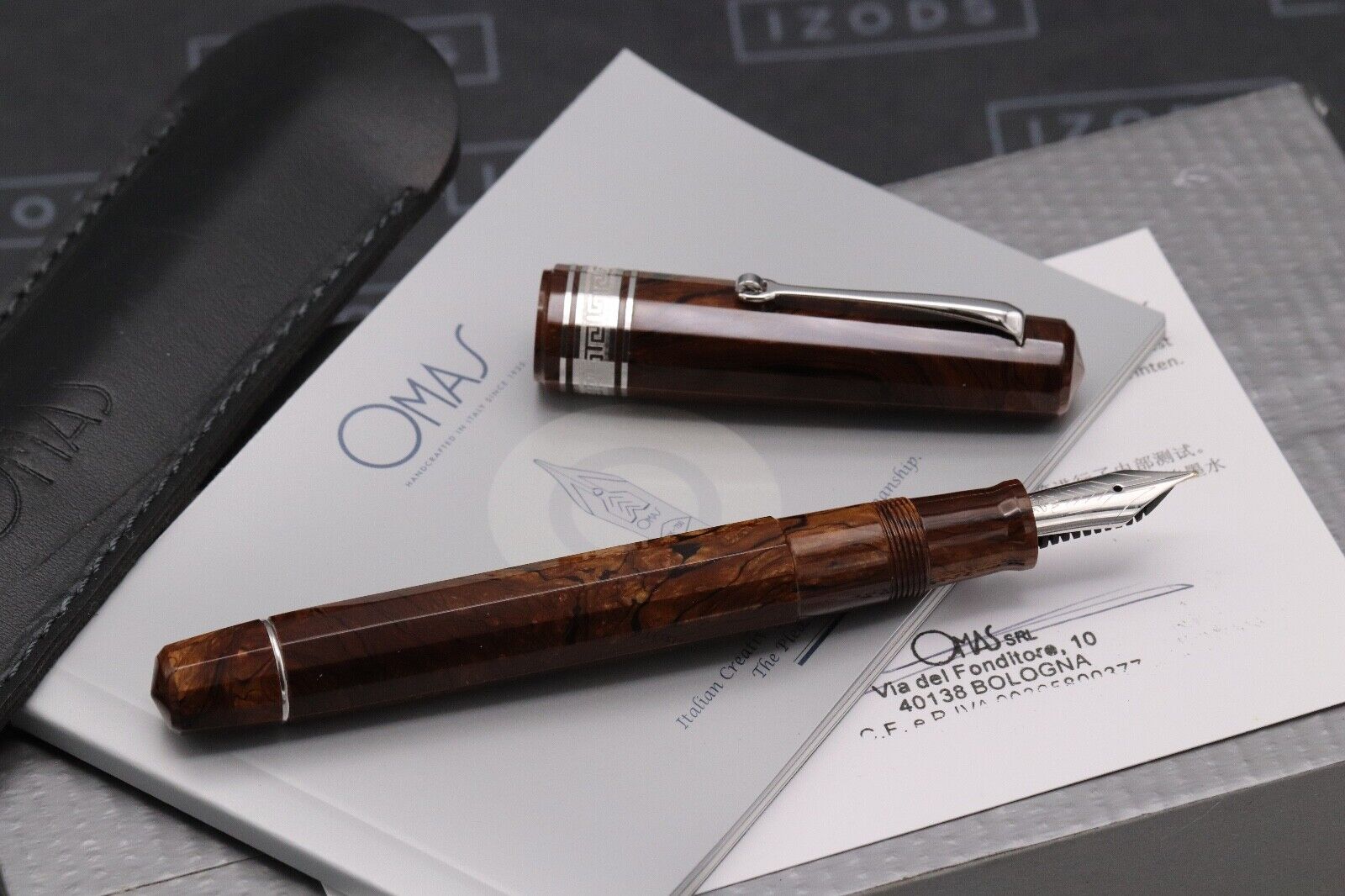 Omas Paragon Burlwood Celluloid LE60 HT Fountain Pen image 1