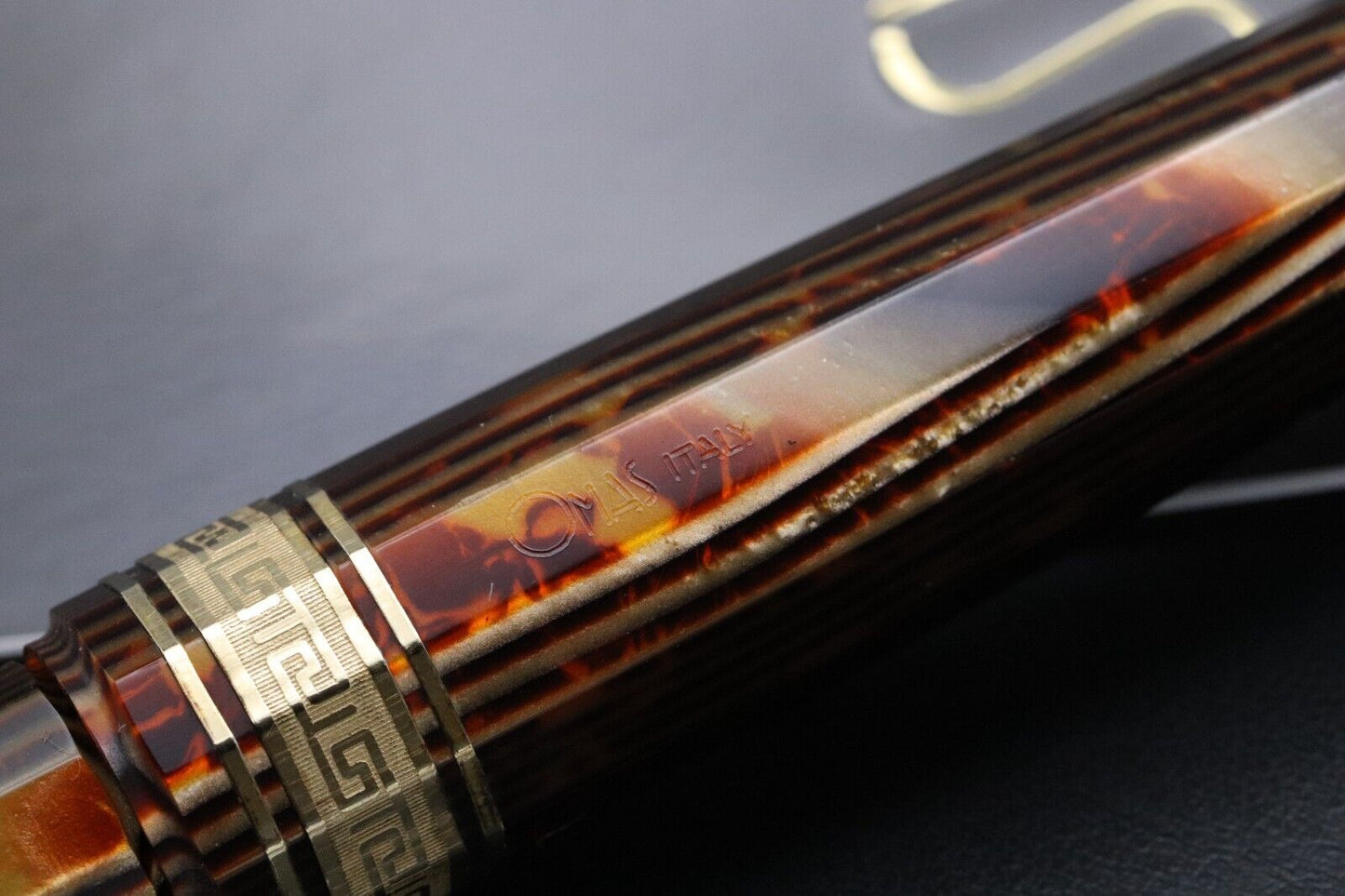 Omas Paragon Arco Bronze Gold Trim Fountain Pen - OMD Nib image 8