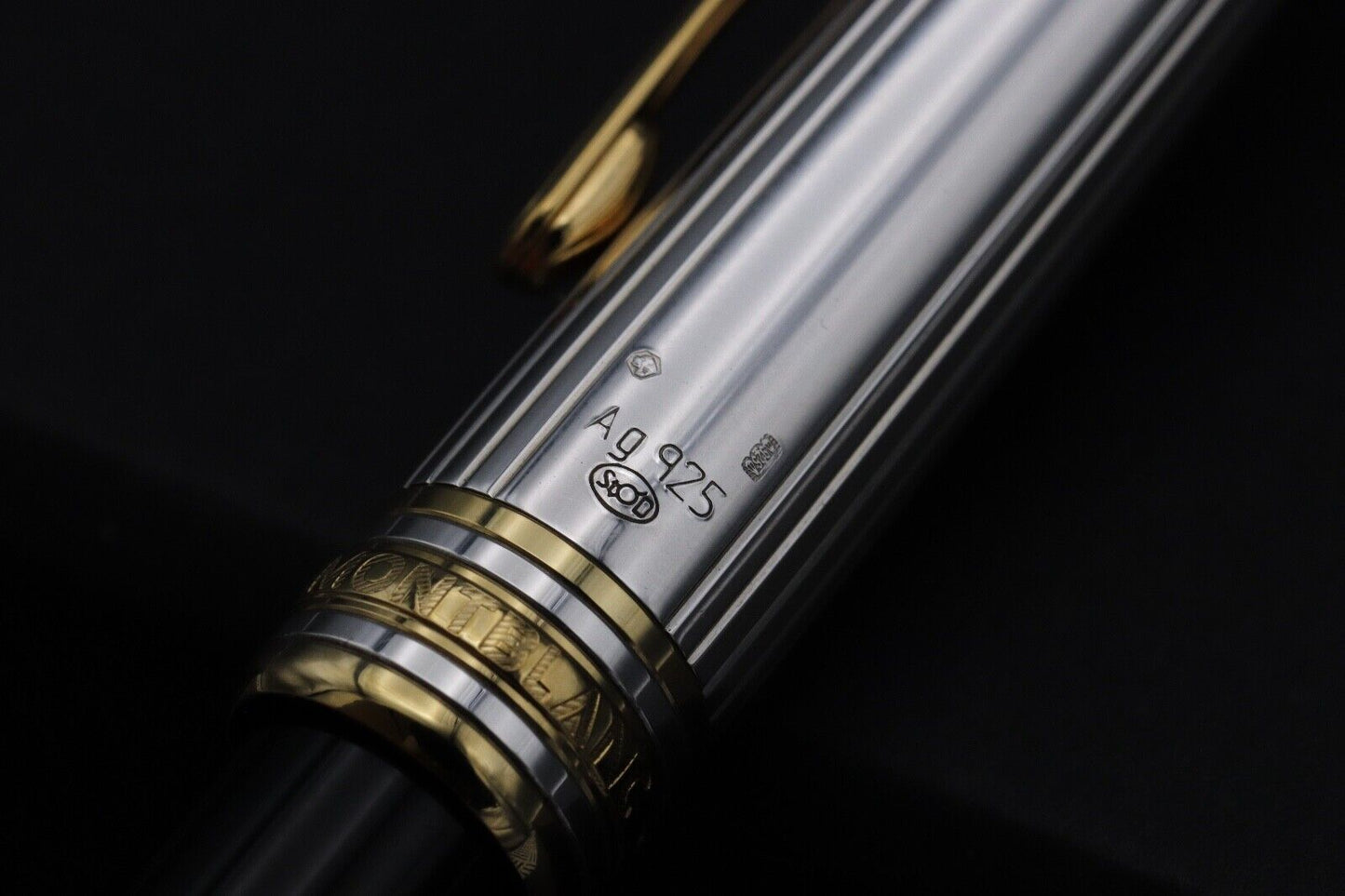 Montblanc Meisterstück 114 Mozart Pinstripe Doue Fountain Pen image 2