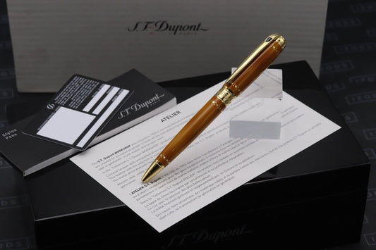 S.T. Dupont Line D Derby Gold Atelier Ballpoint Pen image 0