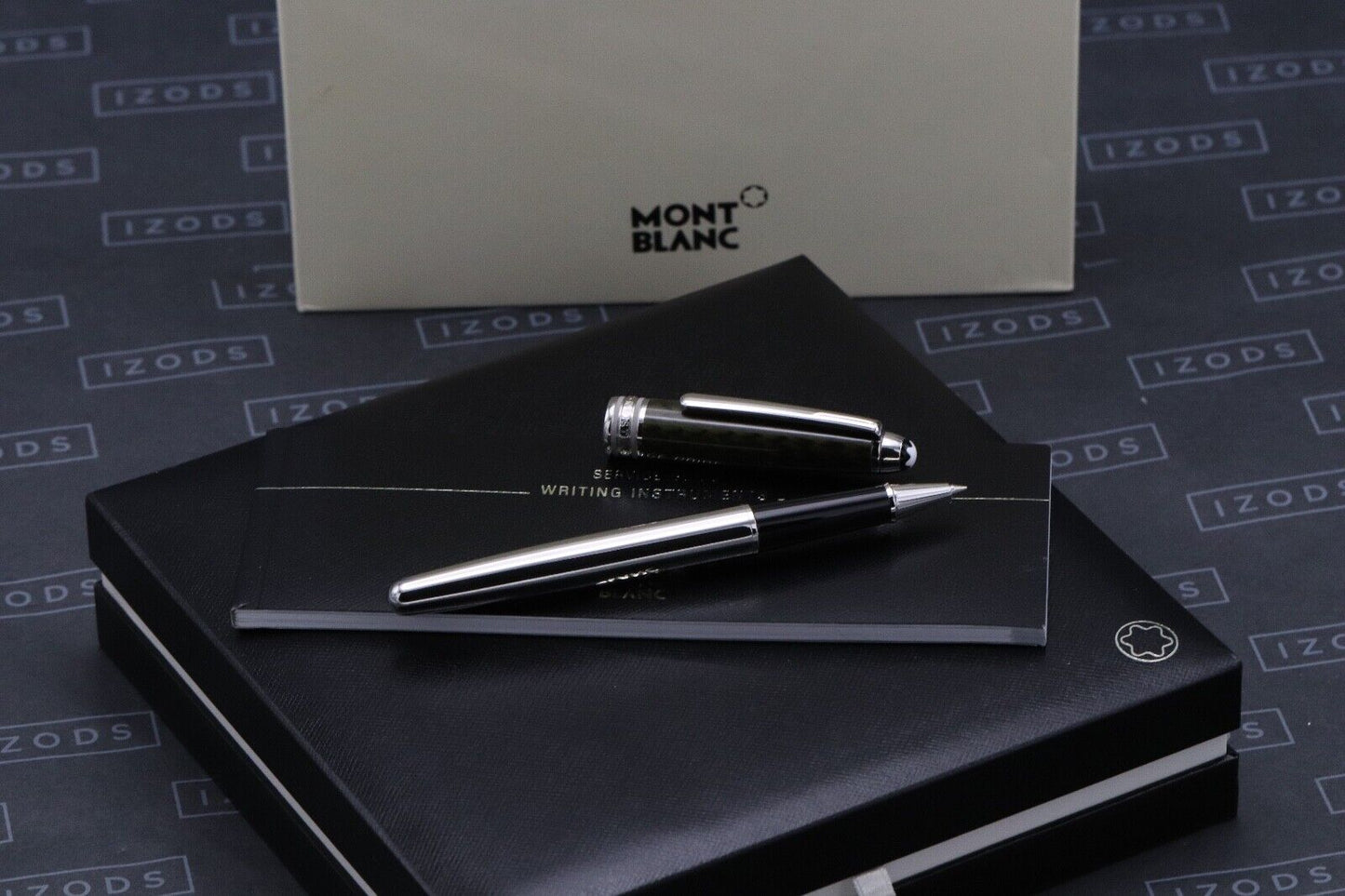 Montblanc Meisterstuck 163 Classique Carbon Steel Rollerball Pen image 0