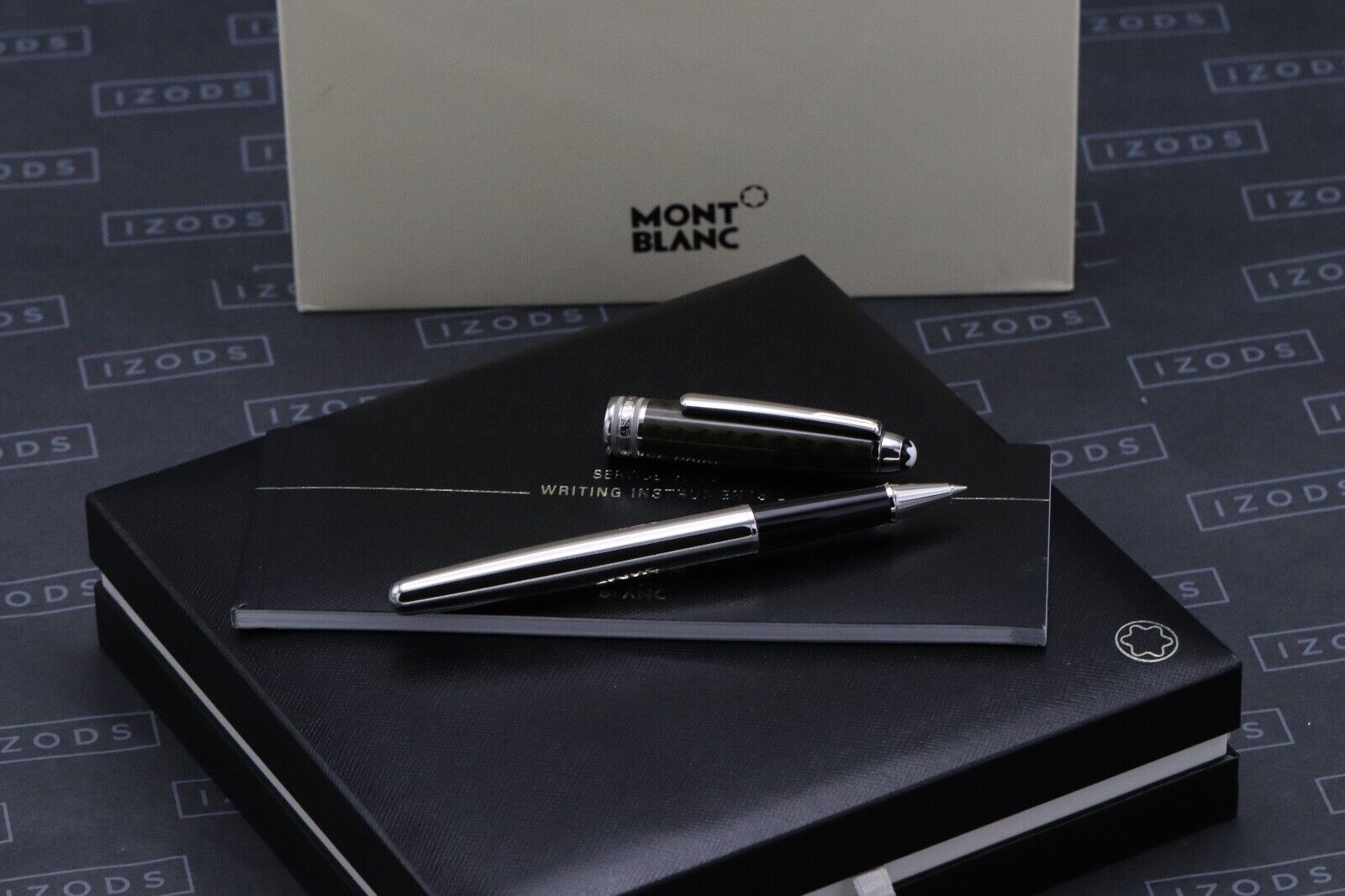 Montblanc Meisterstuck 163 Classique Carbon Steel Rollerball Pen image 0