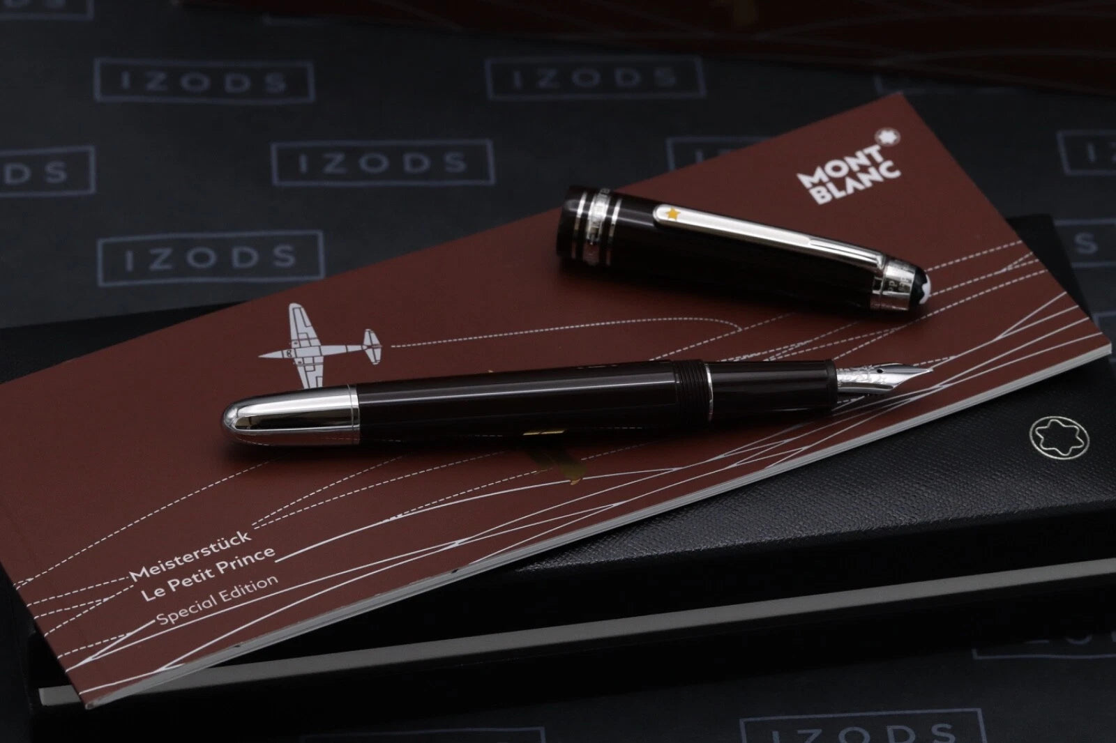 Montblanc Meisterstuck Classique Le Petit Prince Aviator Fountain Pen - UNUSED - Rare Factory Error Upside Down Cap Ring image 1