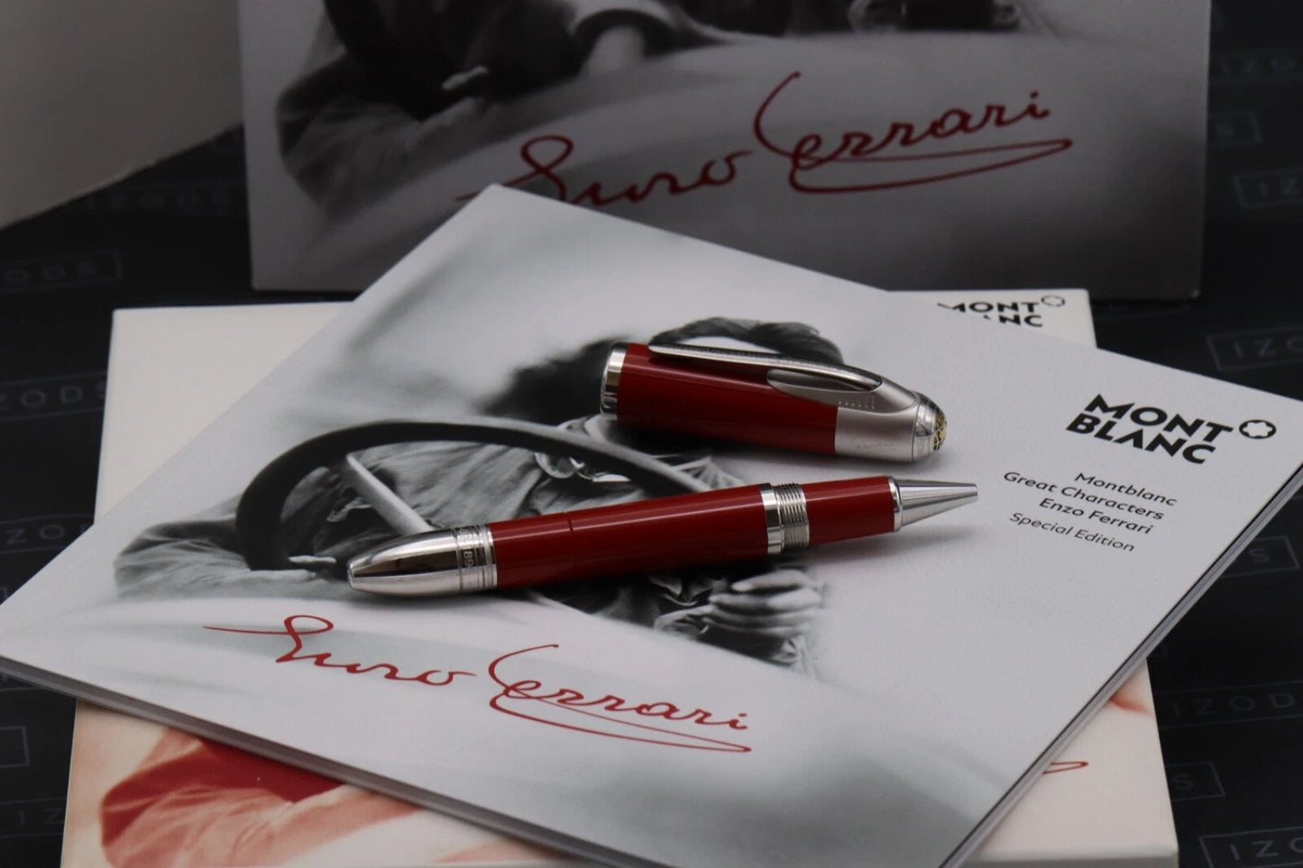 Montblanc Great Characters Enzo Ferrari Special Edition Rollerball Pen image 0